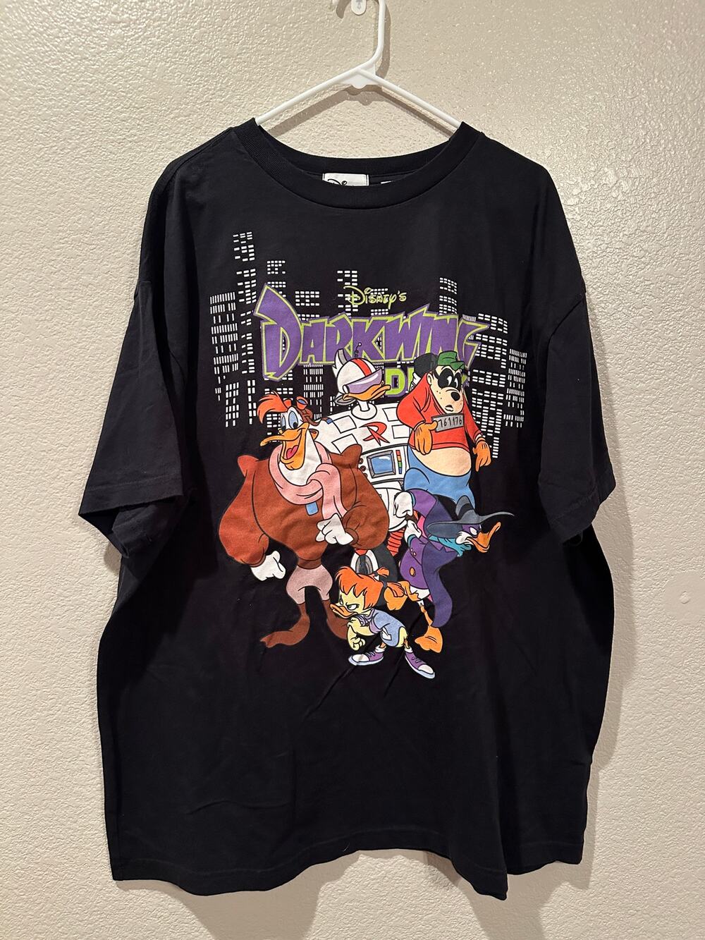 NWOT Disney Parks Darkwing Duck Black Launchpad Beagle Gosayln Roboduck XL XXL